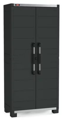 Armoire haute de garage Keter en polypropylène coloris noir