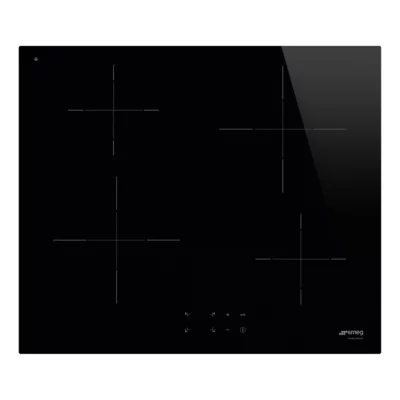 Plaque de cuisson induction 4 foyers - coloris noir - l.60 x P.51,5 x H.5,6 cm - Smeg SI2641D