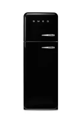 Réfrigérateur congélateur à poser ouverture gauche Smeg FAB30LBL5 222L / 72L noir