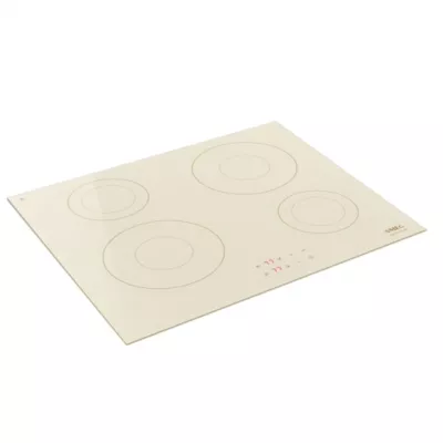 Plaque de cuisson induction 4 foyers - coloris crème - l.60 x P.51,5 x H.5,6 cm - Smeg SI2641DP