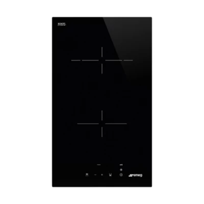 Plaque de cuisson vitrocéramique 2 foyers Smeg coloris noir l.30 x P.51 x H.5,8 cm