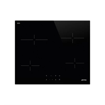 Plaque de cuisson vitrocéramique 4 foyers Smeg coloris noir l.60 x P.51 x H.6,3 cm
