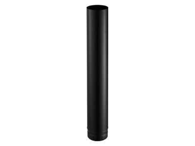 Tuyau de poêle à bois émaillé noir mat 1 m ø130 mm Poujoulat