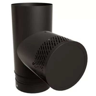 Image principale de Régulateur de tirage émaillé noir ø150mm Poujoulat