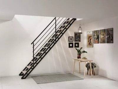 Escalier droit Pop avec rampe