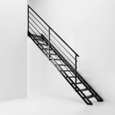 Escalier Fontanot Pop noir hêtre ardoise