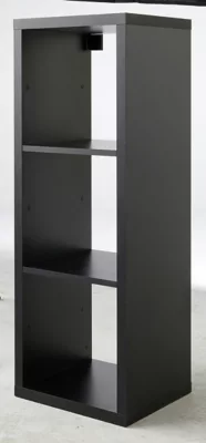 Étagère modulable 3 cubes coloris noir mat Mixxit