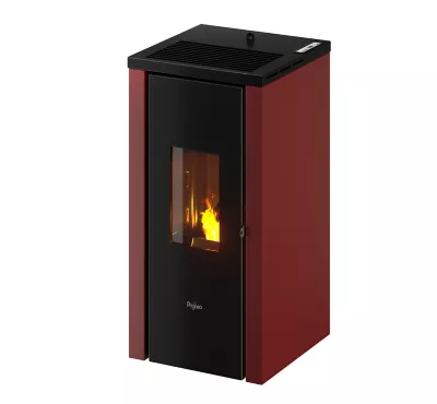 Poêle à pellet Pegaso Vera bordeaux 7 kW