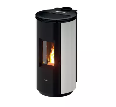 Poêle à pellet Pegaso Floyd blanc 7 kW