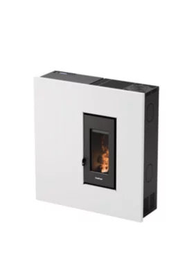 Poêle à granulés Freepoint Res 7 blanc 7,8kw - Surface de chauffe 73m²