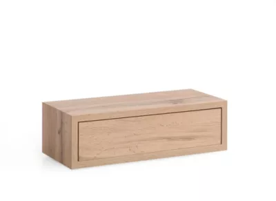 Étagère murale cube chêne wotan Hendrix L.45 x P.19,5 x H.13,5 cm Format