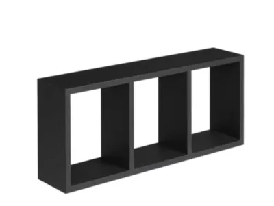 Étagère murale cube noir Triade L.70 x P.15 x H.30 cm Format