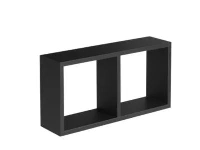 Étagère murale cube noir Yasmine L.59 x P.15 x H.30 cm Format
