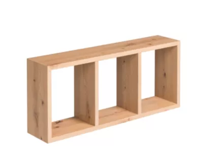 Étagère modulable 3 cubes Triade effet chêne