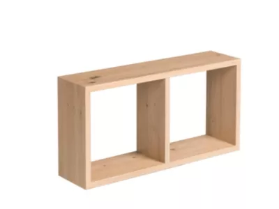 Étagère modulable 3 cubes Yasmine effet chêne