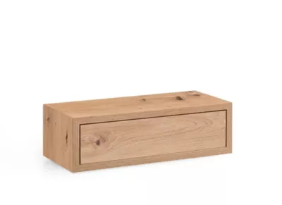 Étagère murale cube chêne artisan Hendrix L.45 x P.19,5 x H.13,5 cm Format