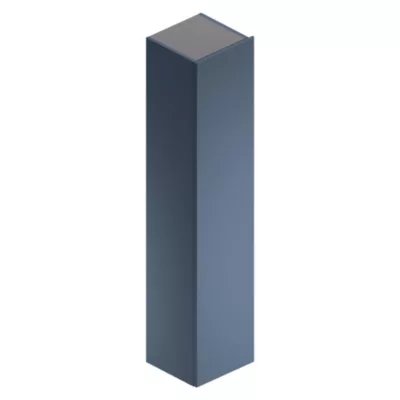 Colonne de salle de bains suspendue en mélaminé bleu mat l.35 x l.32 x H.160 cm, Alba