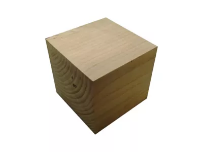Cube de sapin/douglas 14x14x14 cm