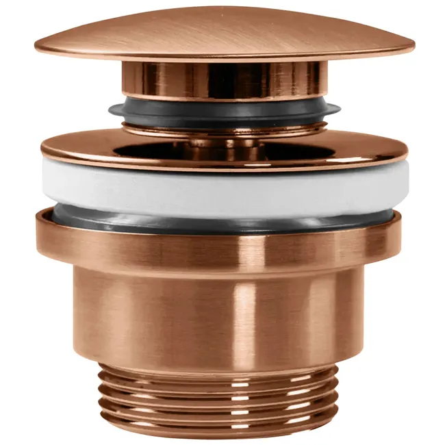 BONDE DE LAVABO UNIVERSEL REA KLIK-KLAK BRUSH COPPER 13X6,2X13CM