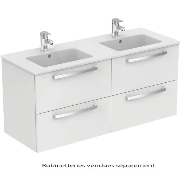 MEUBLE 4T.2VASQ.ULYSSE 121X45.5BLC E0544WG