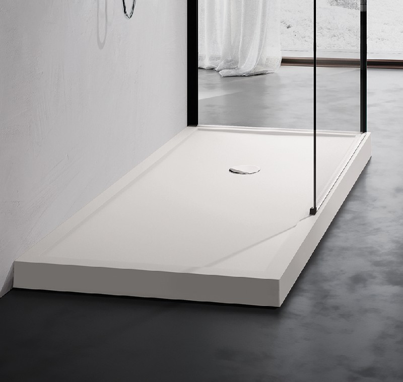 Receveurs NOVELLINI en acrylique renforcé par des barres en acier - surface lisse