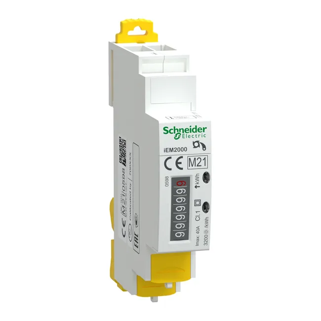Image principale de Compteur énergie 40A monophasé à impulsions Acti9, SCHNEIDER ELECTRIC