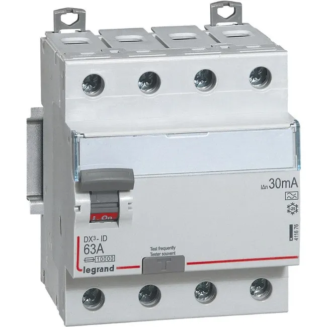 Image principale de Legrand - Interrupteur différentiel 40A 4P sensibilité 30mA - 411661