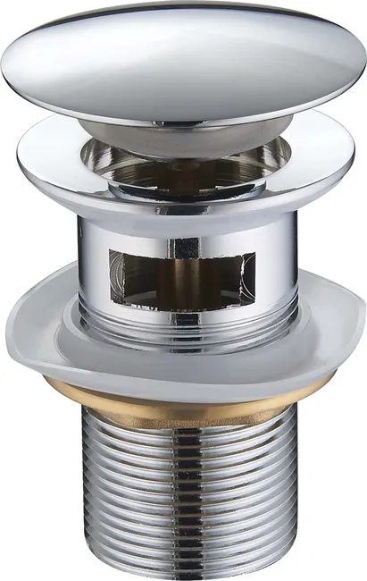 Mexen bouchon rond clic-clack avec trop-plein, Chrome - 79920-00