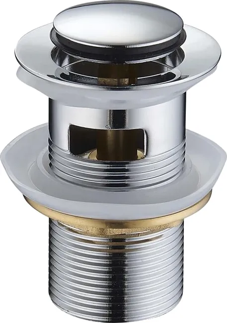 Mexen petit bouchon rond click-clack avec trop-plein, Chrome - 79925-00