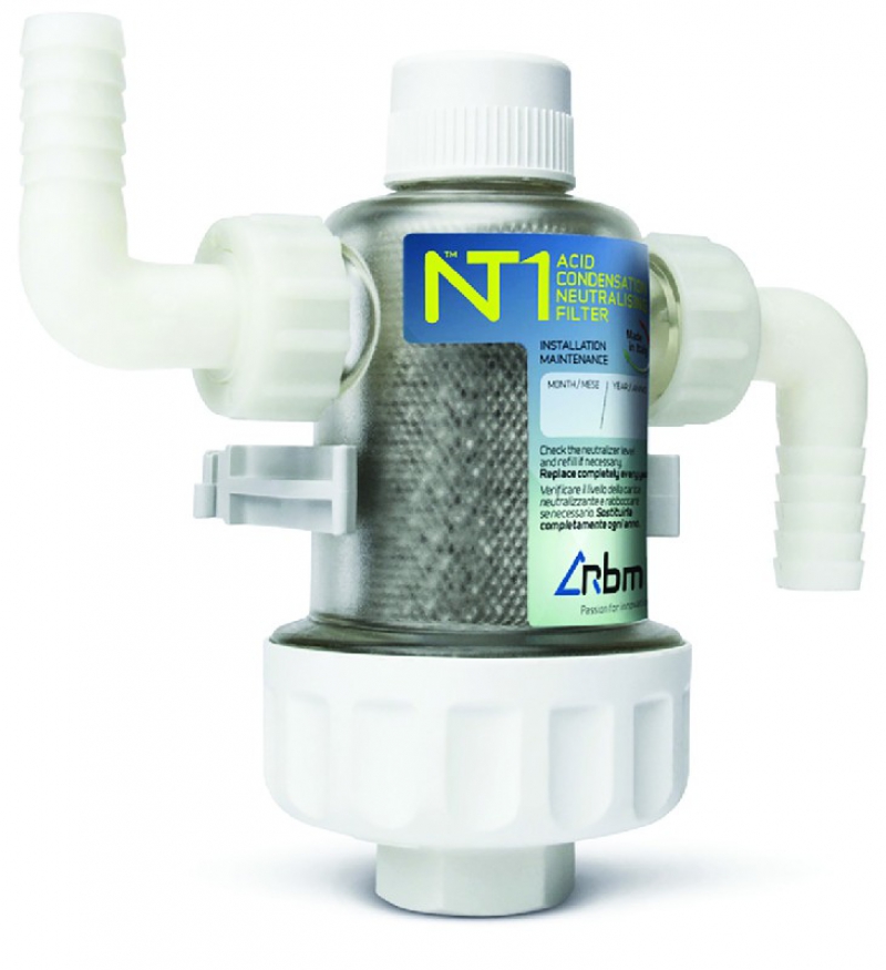 Filtre neutralisateur de condensat acide.