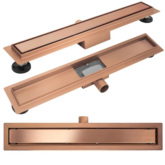 DRAIN LINÉAIRE REA NEOX 90 BRUSH COPPER