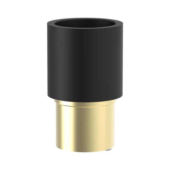 Rallonge en laiton noir mat pour lavabos muraux Paffoni Serie LIGHT ZPRO013NO - Noir mat