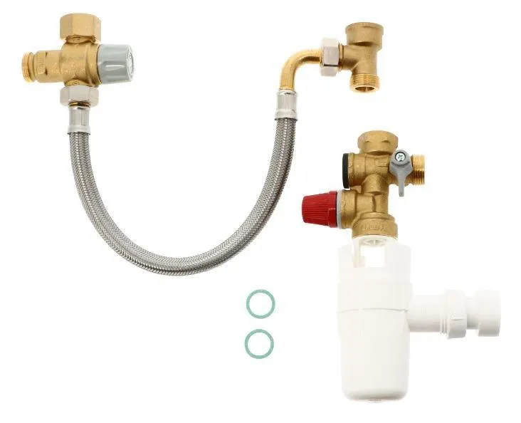 KIT DE SECURITE CHAUF.EAU 3/4"FF VERT. KMIXVE