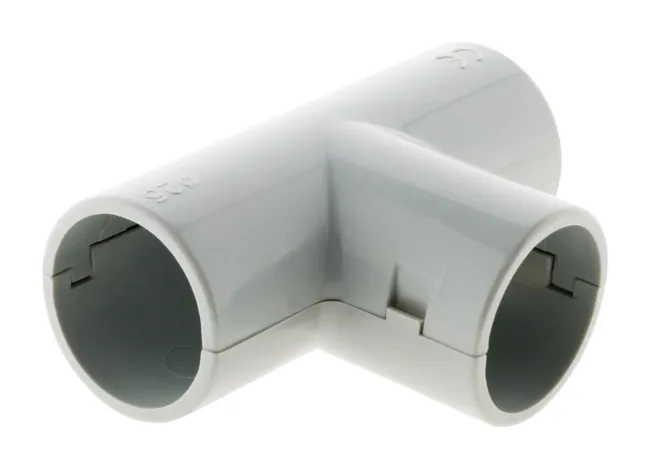 Image principale de Lot de 5 Tés pour tube IRL Ø25mm - Gris - Zenitech
