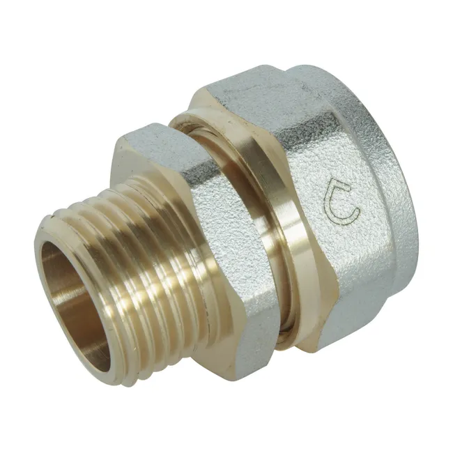 Image principale de Raccord droit à visser pour tube Multicouche Ø20-M15/21