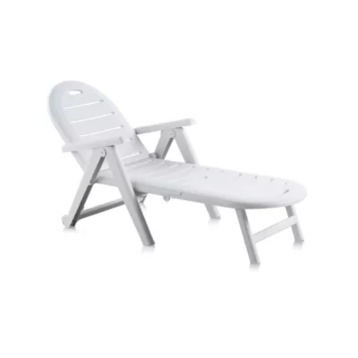 Bain de soleil Caiman blanc L.195 cm