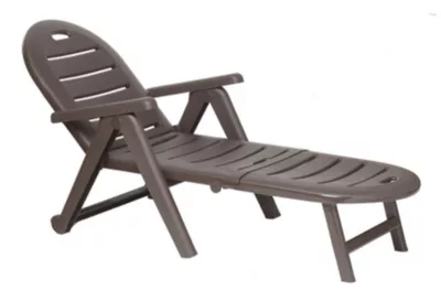 Bain de soleil Caiman wengué L.195 cm