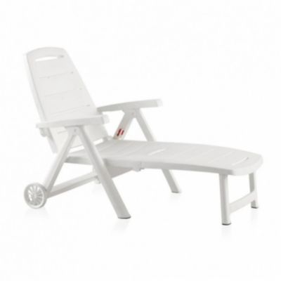 Bain de soleil Antibes plastique blanc
