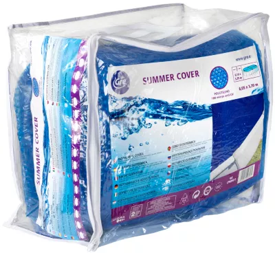 Bâche été pour piscine en acier forme en huit Gré L.672 x l.445cm