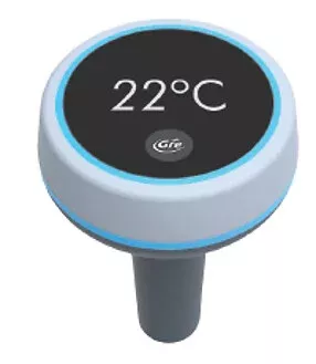 Thermomètre flottant digital graphite Gre