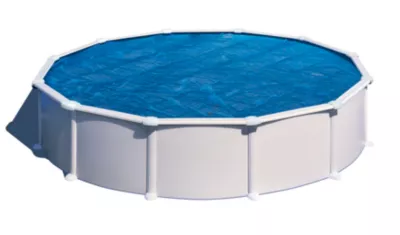 Bâche été à bulles piscine acier Diamètre 5,50m 180µ D3.7X1.3m Gre