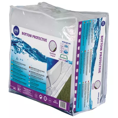 Tapis de sol 3,50 m x 3,50m pour piscine Ø3,50m