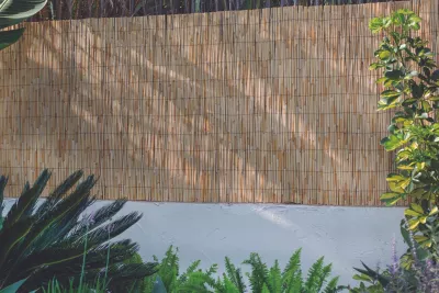 Canisse en roseau L.5 x H.1,5 m marron foncé Nortene