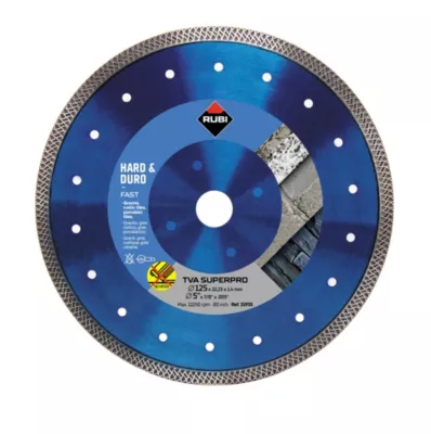 Disque diamant pour matériaux durs Rubi Turbo Viper Super Pro TVA 125