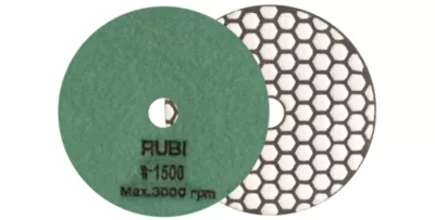 Disque diamant polissage carrelage à sec 1500 grains D.100 mm Rubi