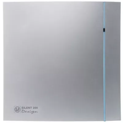 Aérateur ultra silencieux S&P Silent Design 200 CHZ Silver ø120 mm