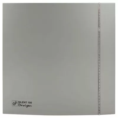 Aérateur ultra silencieux S&P Silent Design 100 CZ Silver Swarovski ø100 mm