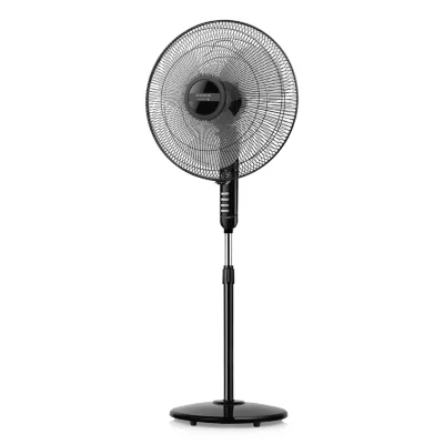 Ventilateur sur pied noir - 40cm 45w 3 vitesses - Taurus Alpatec Bergen 16CR