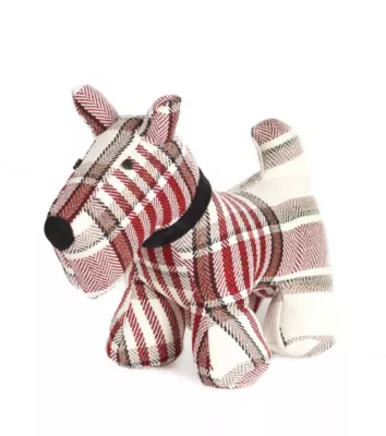 Bloque-porte chien écossais Rei tissu multicolore ⌀30,5x H.25 cm