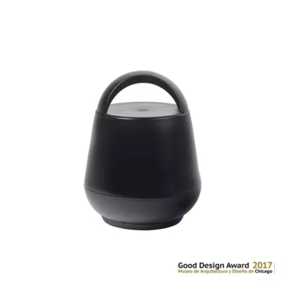 Bloque-porte soft touch Rei noir ⌀6,8x H.8,7 cm